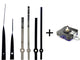 Nexttime DIY – Uhrenteile – Set M – Metall – Schwarz – geräuschloses Uhrwerk + Zeiger