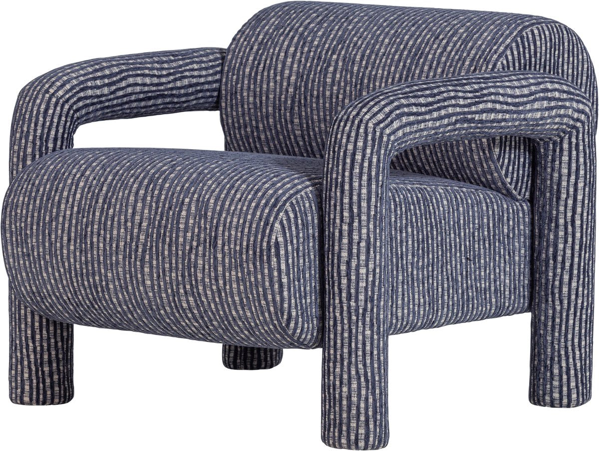 Woood Lenny Sessel – Design – Graublau – 65 x 76 x 82
