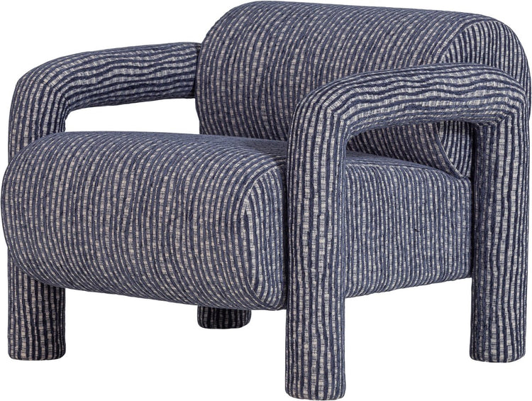 Woood Lenny Sessel – Design – Graublau – 65 x 76 x 82