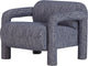 Woood Lenny Sessel – Design – Graublau – 65 x 76 x 82
