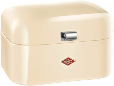 Wesco Single Grandy Brotkasten | 7,5 Liter - Größe M | Metall - Mandel | Brotaufbewahrung