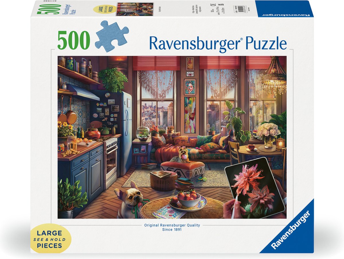 Ravensburger Jigsaw Puzzle Cosy Boho Studio, 500st.