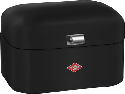 Wesco Single Grandy Brotkasten | 7,5 Liter - Größe M | Metall - mattschwarz | Brotaufbewahrung