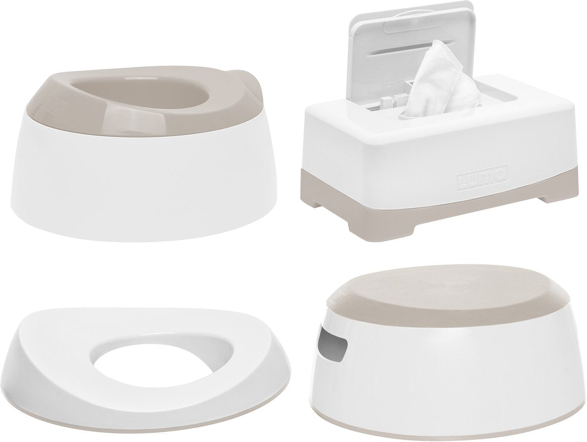 Luma Toiletten-Trainingsset weiß