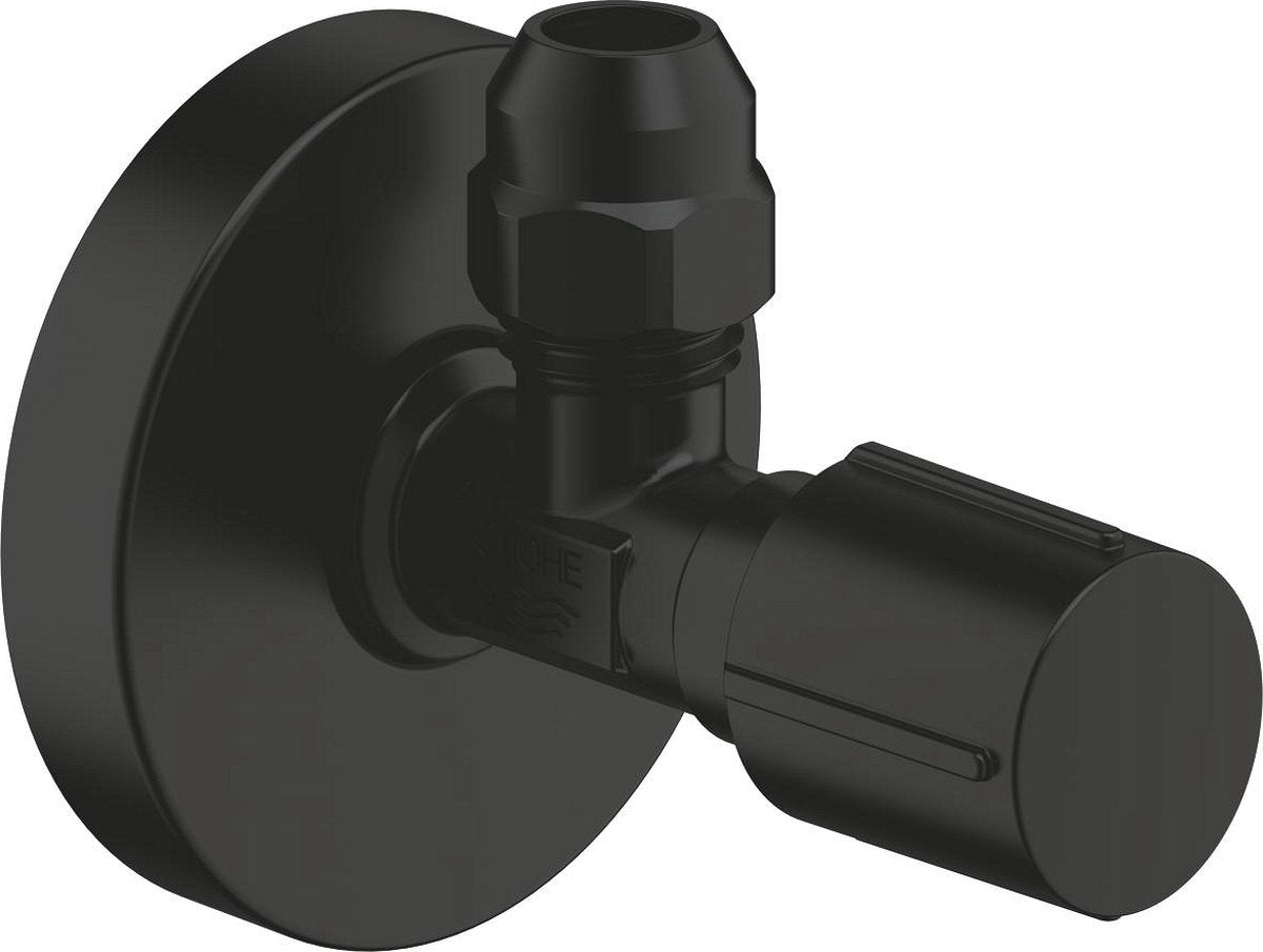 Grohe Eck-Spültischarmatur 1/2" x 3/8" matt schwarz