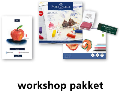 Faber-Castell Kreide-Workshop-Paket Apfel – inklusive Zubehör – doc-ws-pak-sp4