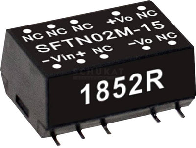 MW Mean Well SFTN02N-12 DC-DC-Wandlermodul 167 mA 2 W Anzahl der Ausgänge: 1 x Inhalt 1 Stück(e)