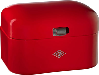 Wesco Single Grandy Brotkasten | 7,5 Liter - Größe M | Metall - rot | Brotaufbewahrung