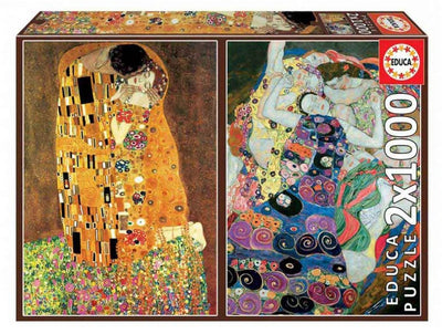 Educa - Puzzle - Klettersteige - 2 x 1000 Teile - Puzzle - Kunstsammlung
