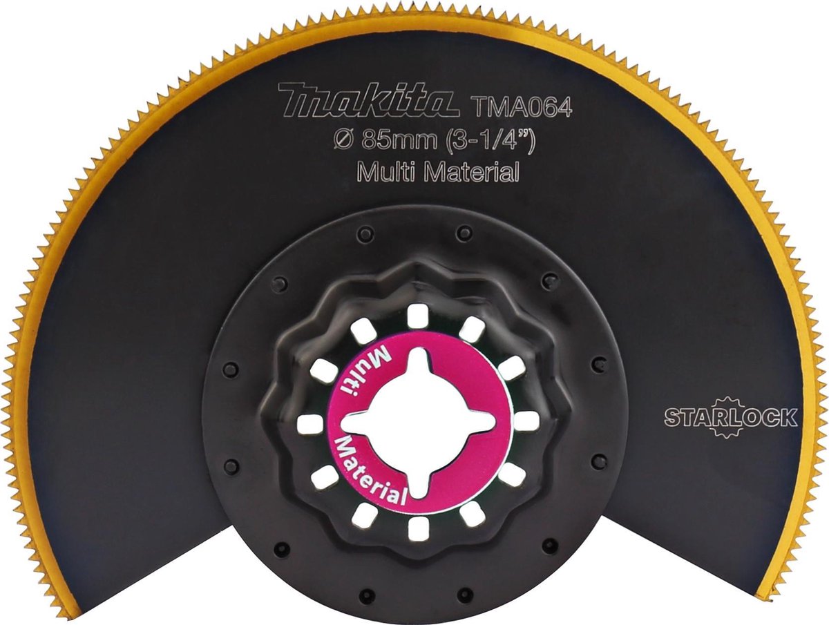 Makita Zubehör Bimetall-Blechsägeblatt B-64973 TMA064 Segmentsägeblatt 85 mm Multimaterial – B-64973
