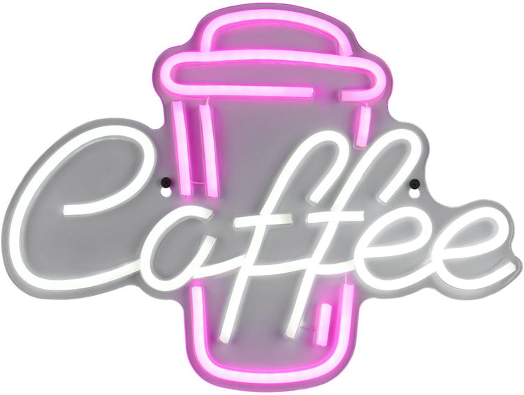 Rl Live Your Light Reality Coffee - Wandleuchte - transparent klar - inkl. 1x SMD 5 W - Schnurschalter - Wandmontage - USB-C-Anschluss