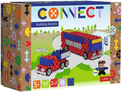 Trefl-Bausteine ​​Connect M Bus Pick-up FSC Mix 70 % Spielzeug.