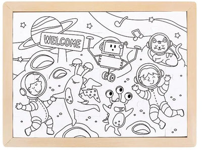 Hape Weltraumfreunde-Puzzle