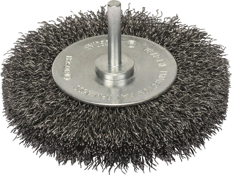 Bosch-Tellerbürste � 100 x Schaft 6mm