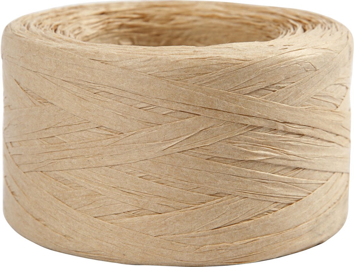 Creativ Company Paper Raffia Garnsandfarbe, 100 m