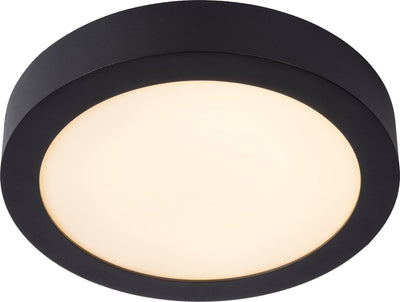 Lucide Brice-LED - Deckenleuchte (Deckenleuchte) Badezimmer - ø 24 cm - LED dimmbar - 1x15W 3000K - IP44 - Schwarz