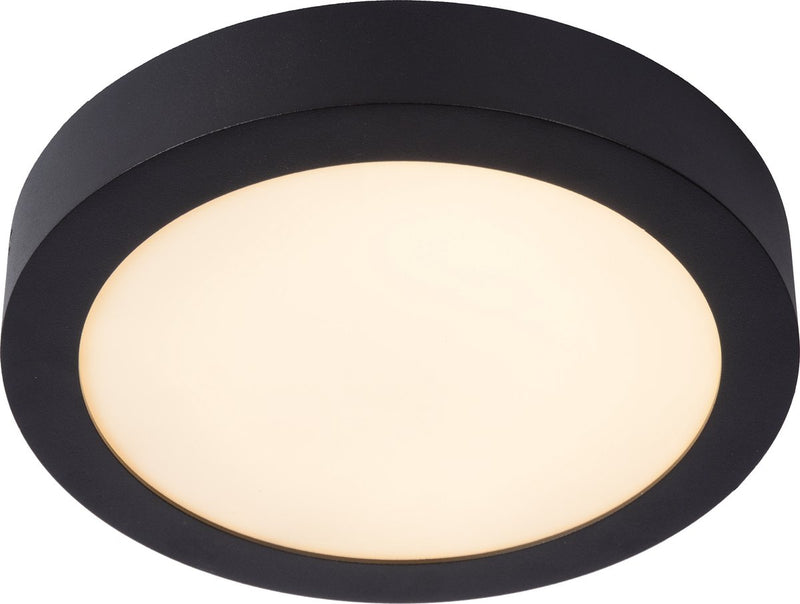 Lucide Brice-LED - Deckenleuchte (Deckenleuchte) Badezimmer - ø 24 cm - LED dimmbar - 1x15W 3000K - IP44 - Schwarz