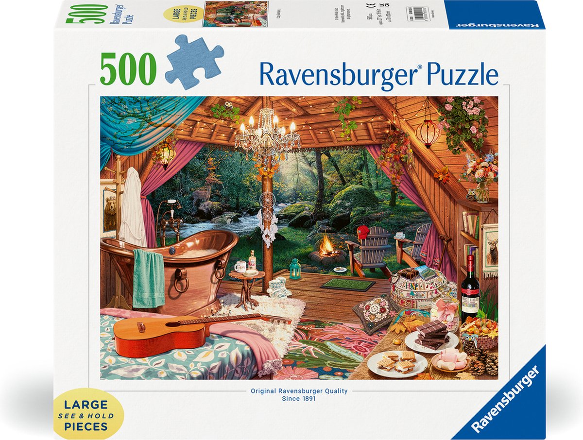 Ravensburger Jigsaw Puzzle Cosy Camping, 500st.