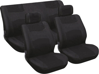 Carpoint Sitzbezug-Set Autositzpolsterung 6-teilig universal - Schwarz