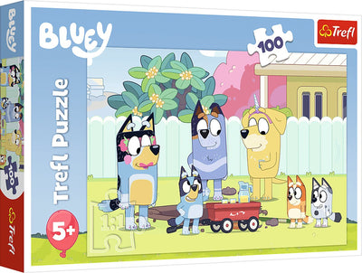 Trefl Bluey-Serie – Kinderpuzzle – 100 Teile – Hochglanzpapier – hohe Qualität – Öko-Produkt