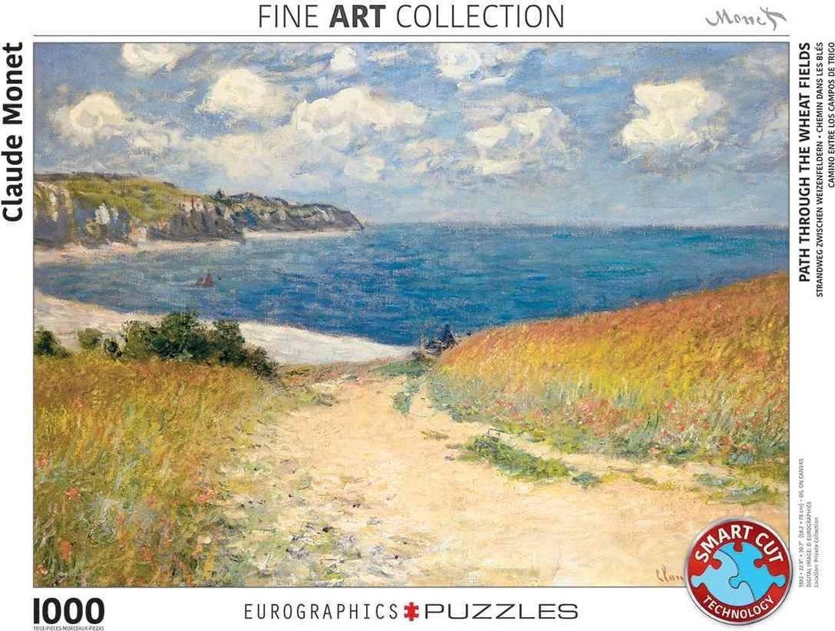 Eurographics – Der Weg der Höhle, Pourville [Le chemin de la Cavee, Pourville] – Claude Monet – 1000 Teile 68 × 48 cm (B × H) – Kunstpuzzle