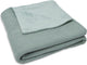 Jollein Babydecke für Kinderbett, 75 x 100 cm, Grundstrick, waldgrünes Fleece