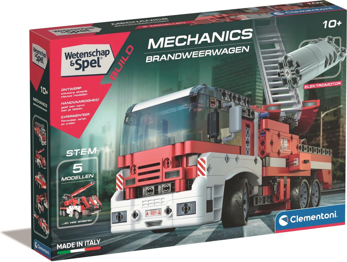 Clementoni Science Game Mechanics Feuerwehrwagen