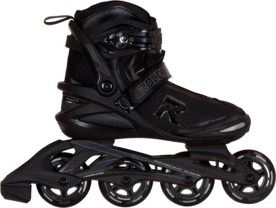 Roces Icon 80 Inline-Skates Erwachsene – 4x80mm Rollen – Fitness-Inline-Skates – Schwarz – Größe 39