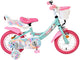 Volare Einhorn Kinderfahrrad - Mädchen - 12 Zoll - Grün