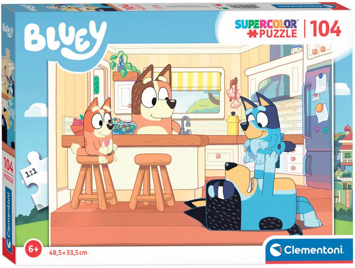 Clementoni Puzzle - Bluey in der Küche, 104st.
