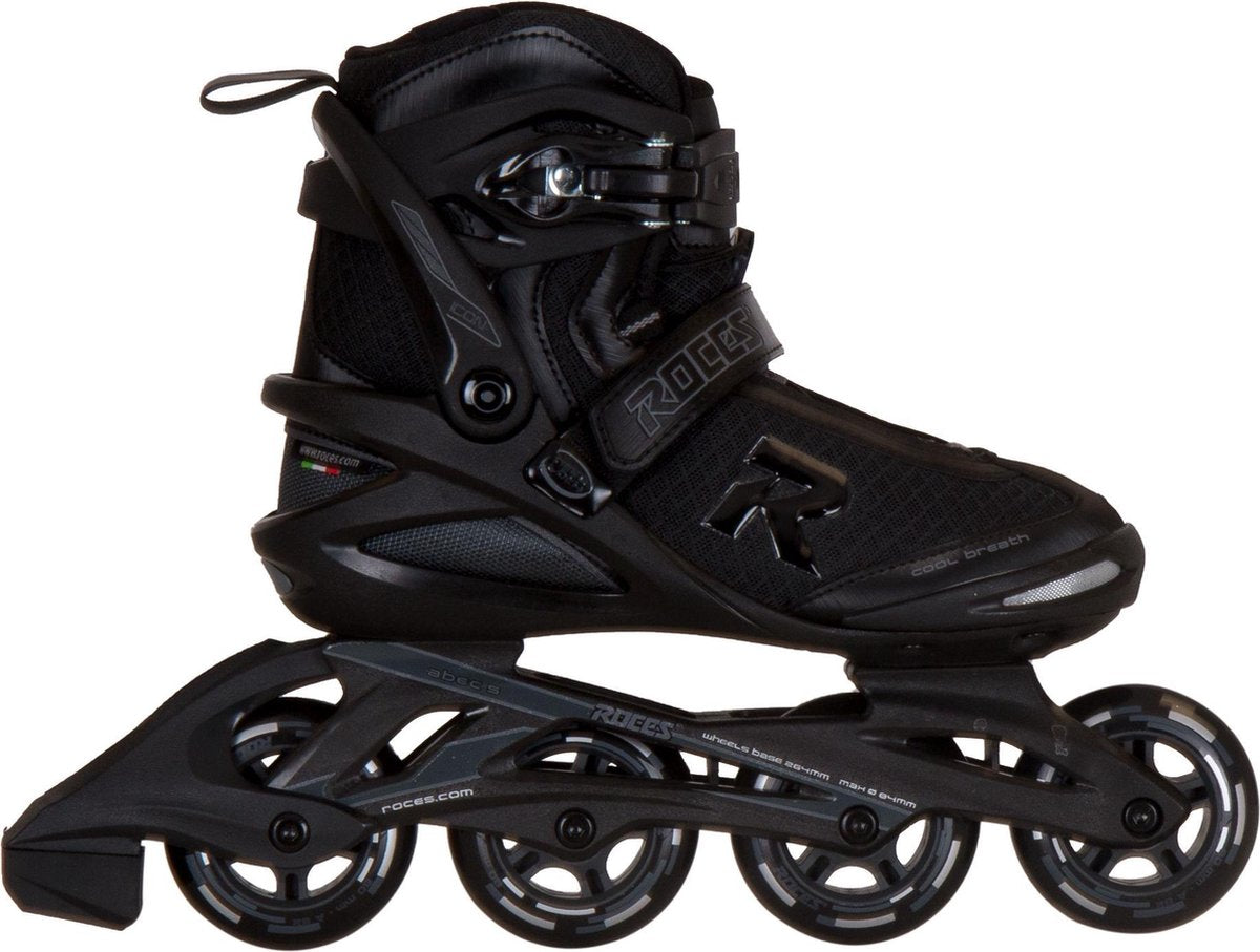 Roces Icon 80 Inline-Skates Erwachsene – 4x80mm Rollen – Fitness-Inline-Skates – Schwarz – Größe 37