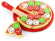 Viga Spielpizza aus Holz, Größe 23x3,5 cm, 1 Stück