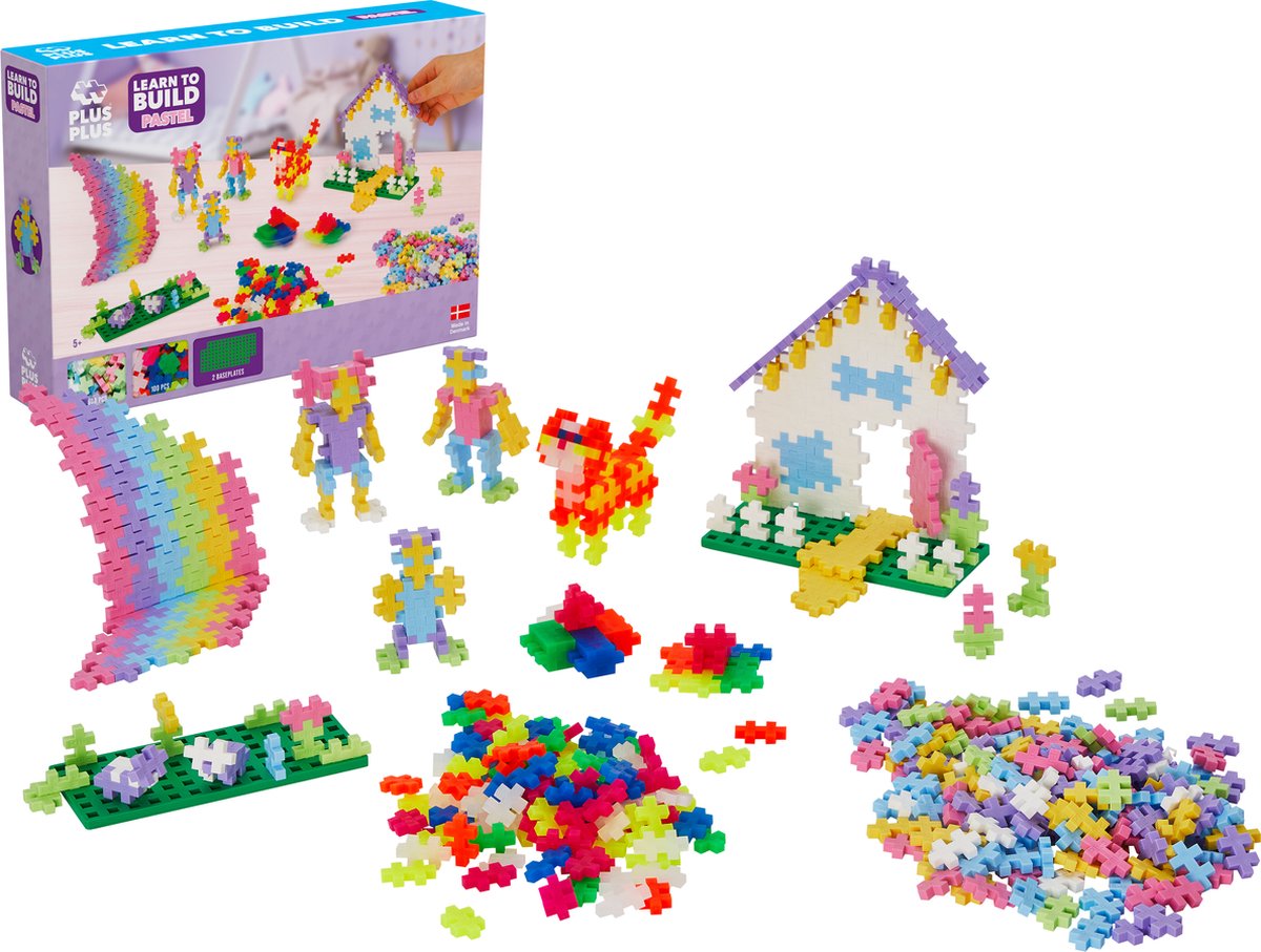 Plus Plus Pastell bauen lernen Plus-Plus: 600 Teile (5009)