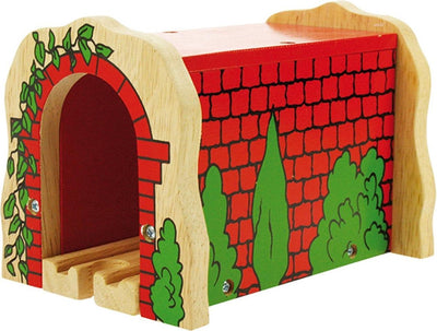 Bigjigs Holzschienen Red Tunnel