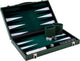 Longfield Backgammon 18 Zoll – grün, schwarz und weiß eingelegtes Brett – luxuriöses grünes Gehäuse mit Griff – Engelsherz