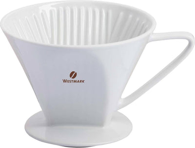 Westmark Kaffeefilterhalter aus Porzellan, Filtergröße 4, für bis zu 4 Tassen Kaffee, Brasilia, 24482260