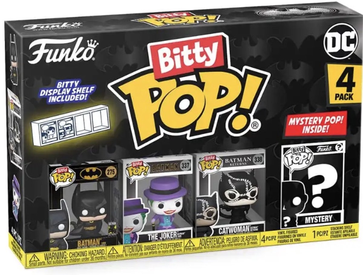 Funko Bitty Pop: Batman 85th – Batman 4 Stück.