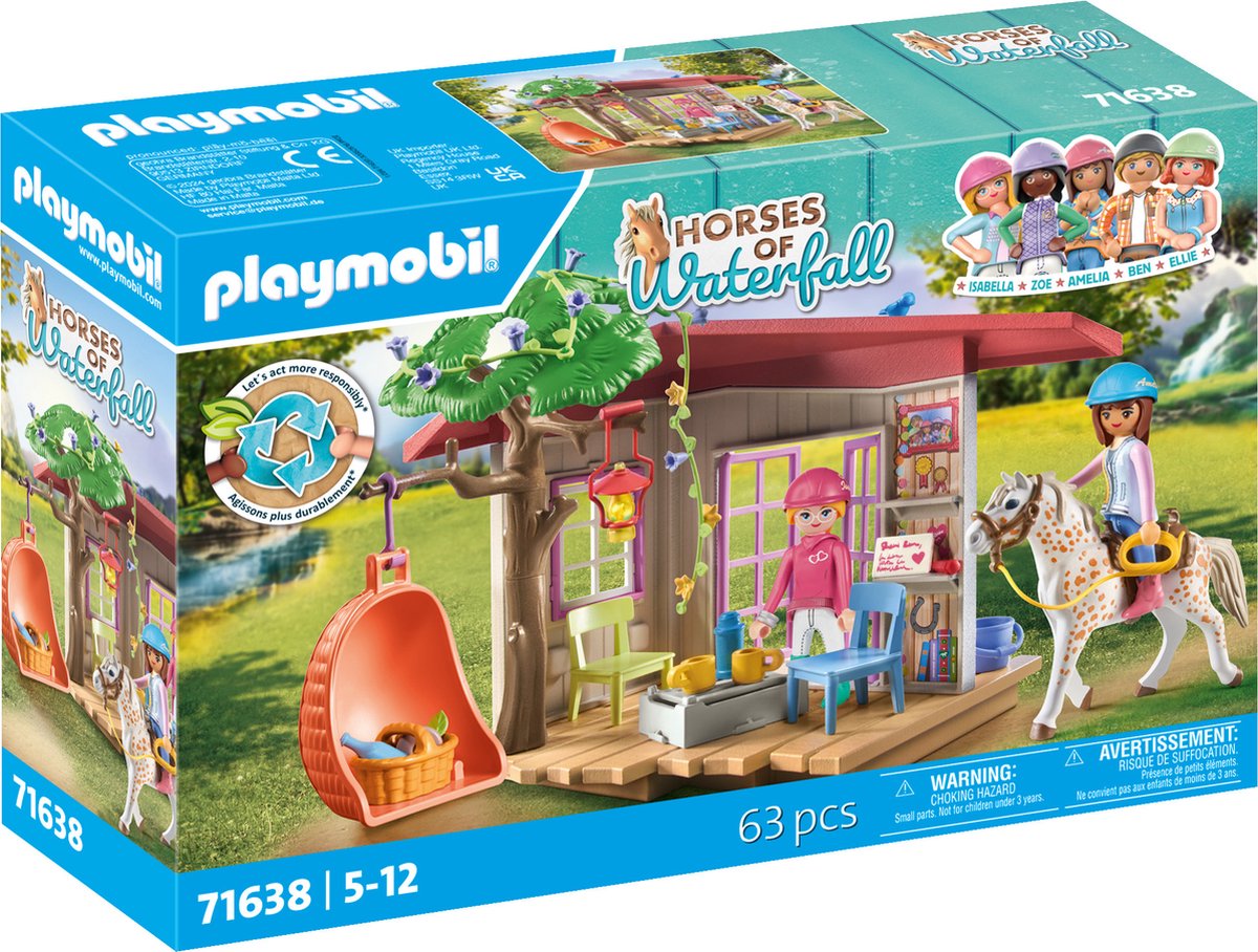Playmobil -Pferde oder Wasserfall geheime Clubhaus für Pferde