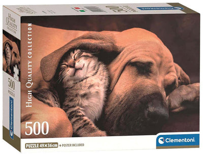 Clementoni Jigsaw Puzzle Hund and Cat, 500st.
