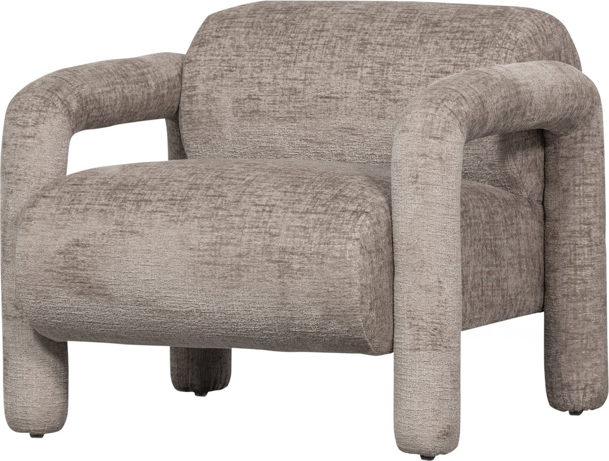 Woood Lenny Sessel – Polyester – Sand – 65 x 76 x 82