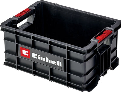 Einhell E-Case Werkzeugkoffer - max. Belastbarkeit: 90 kg – universelle Aufbewahrung und Transport von Zubehör und Werkzeug – stapelbar – verbindbar
