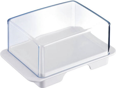 Westmark exklusive Butterdose aus Kunststoff weiß 14,3x9,4x6,4cm