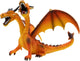 Bullyland Drache zweiköpfig orange (75598)