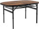 Bo-Camp – Industrial – Tisch – Melrose – oval – Koffermodell – 120 x 80 cm
