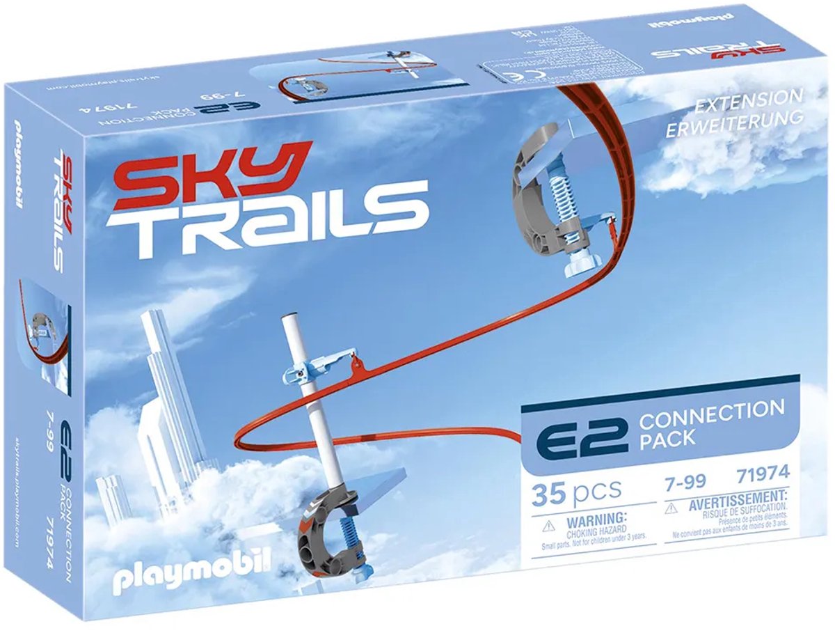 Playmobil Sky Trails Verbindungspaket – 71974 | Erweiterungs- und Anschlusspaket für Gebäude | Erstellen Sie neue Routen und Abenteuer für Ihre Sky-Trails-Welt | für Actionfans und Baubegeisterte