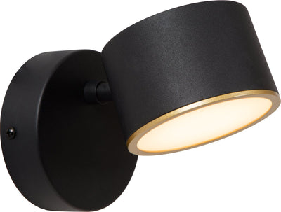 Lucide Gian - Wandleuchte - LED dimmbar - 1x9w 2700k - Schwarz