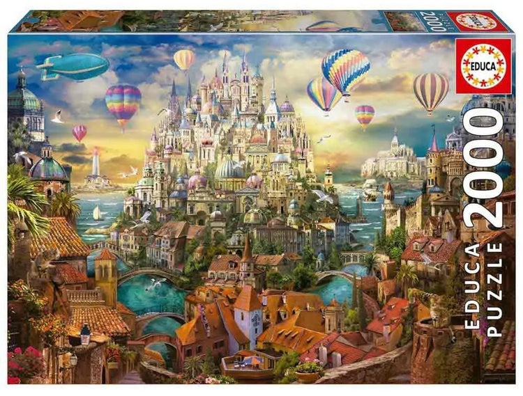 Educa - Puzzle - 2000 Teile - Stadt der Träume