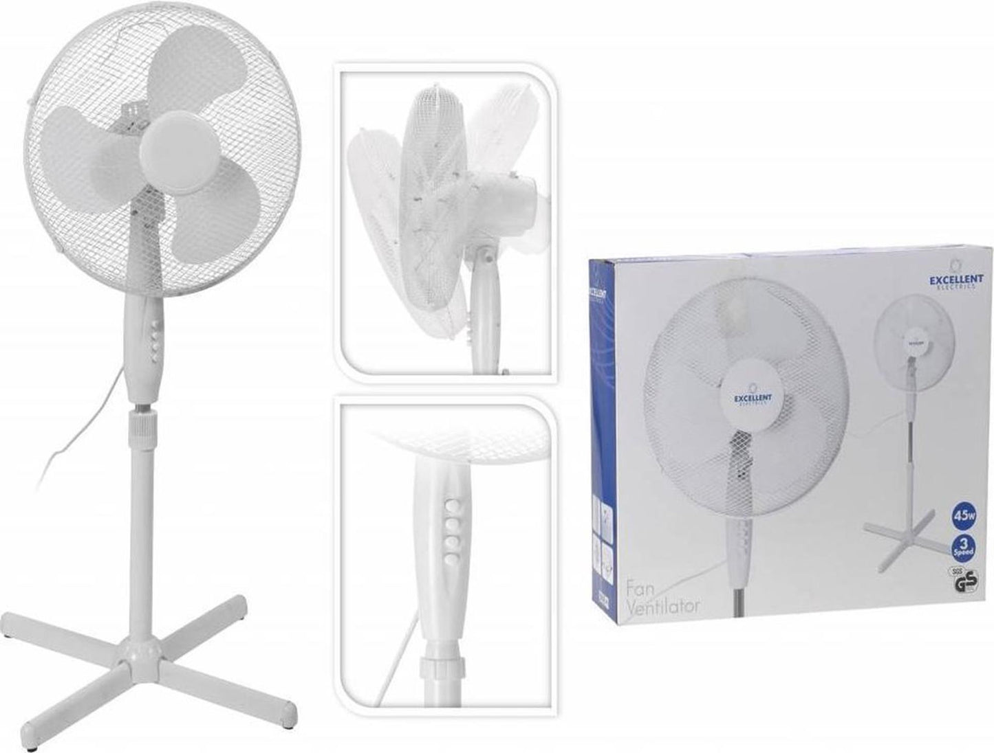 Hervorragender elektrischer Standventilator mit einem Durchmesser von 40 cm
