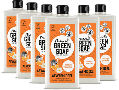 Marcel's grüne Seife, Spülmittel – Orangenjasmin – 6 x 500 ml