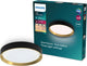 Philips LED Philips Hanno Deckenleuchte – Szenenschalter-Lichttechnologie – 24 W – warmweißes Licht – Schwarz mit goldenem Design
